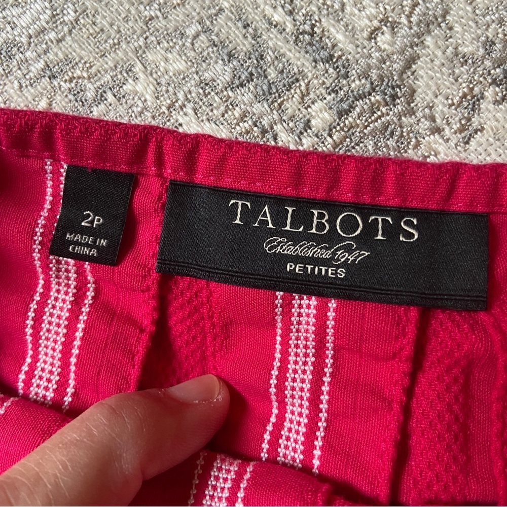 Talbots Red Striped Skirt - Picture 7 of 7